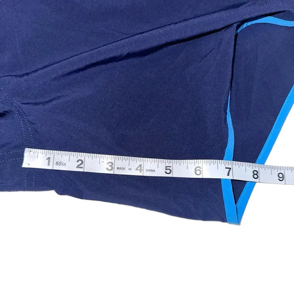 NEW Bonobos Stargazer Curved Hem 7 Inch Inseam Blue Swim Trunks XLARGE